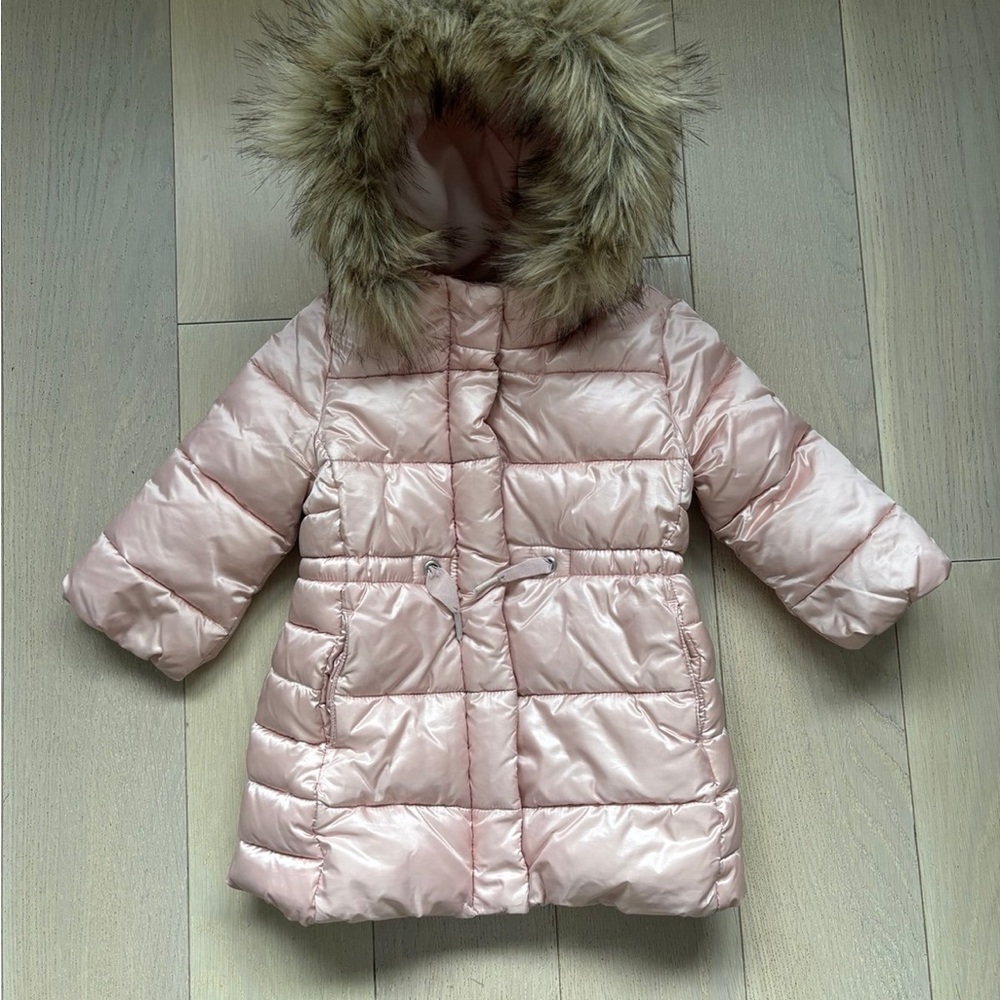 Baby Gao Pink Cold Control Max Long Puffer, Size 18-24 Months
